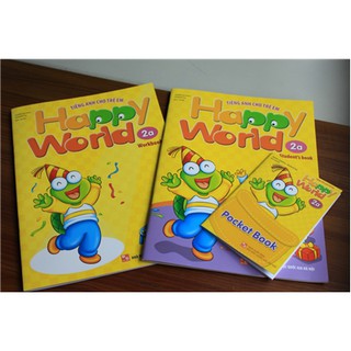Sách - Happy World Tiếng Anh Cho Trẻ Em (Bộ 2 Cuốn)