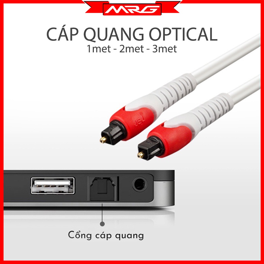 Cáp Optical Dây Quang Âm Thanh Loại Tốt dài 1met - 2met - 3met.