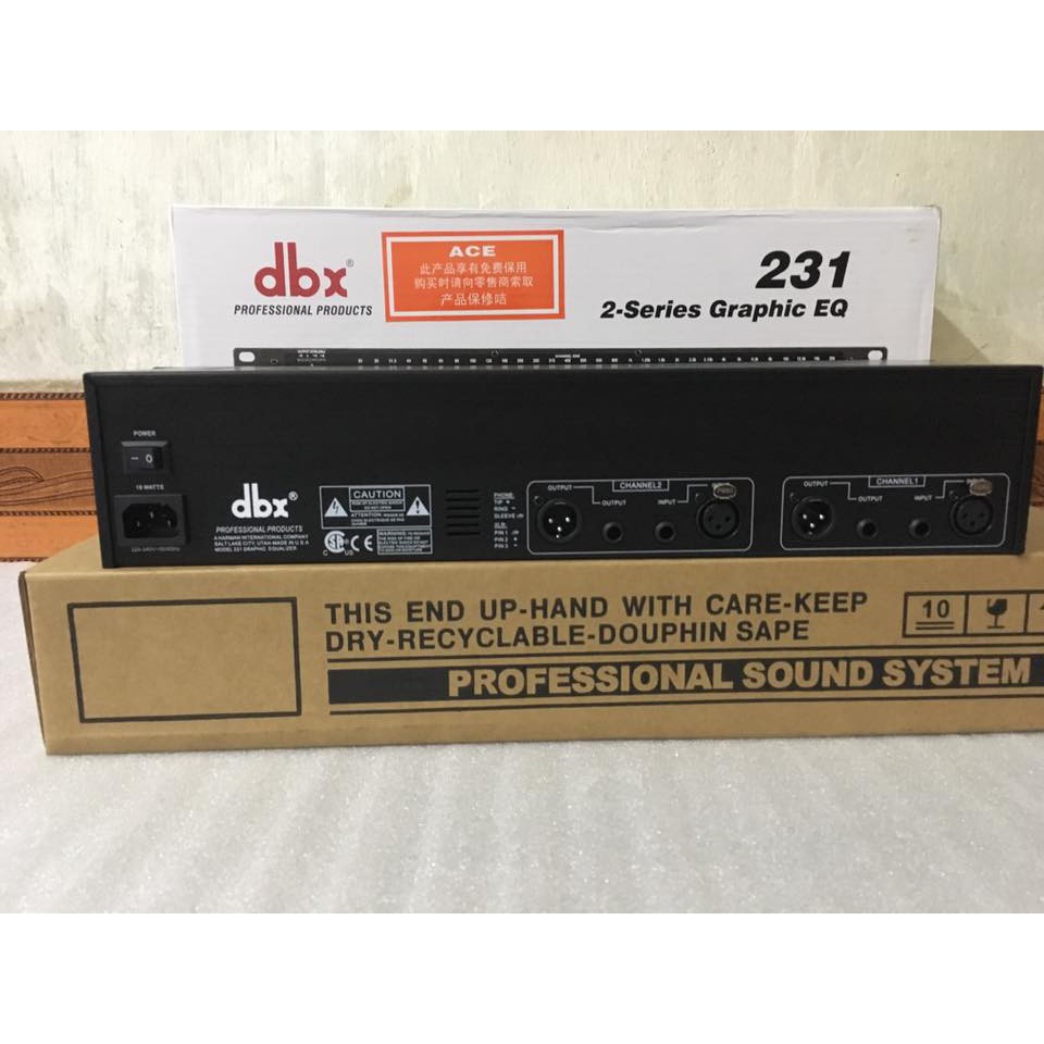 Lọc xì equalizer dbx 231 - lọc âm karaoke + TẶNG DÂY CANON CAO CẤP