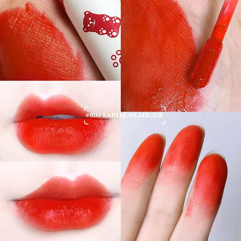 [Hàng mới về] Son Kem Lì Không Phai Vỏ Hình Gấu Dễ Thương Cho Unisex | BigBuy360 - bigbuy360.vn