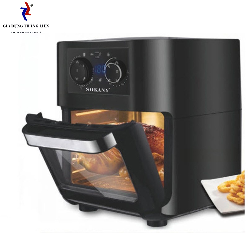 Nồi Chiên Không Dầu Sokany 10L Công Suất Lớn 1700W Với Công Nghệ Nướng Chân Không Bảo Hành 12 Tháng Hàng Chính Hãng