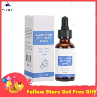 (Hàng Mới Về) Serum Glutathione Dưỡng Ẩm Làm Trắng Da Hỗ Trợ Giảm Mụn Đầu Đen 30ml