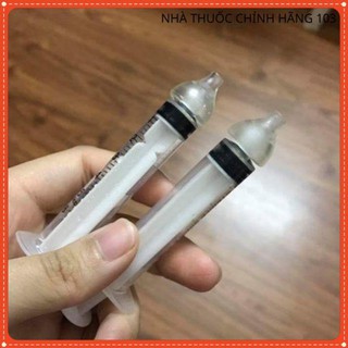 Combo 5 núm silicone rửa mũi cho bé và xylanh giúp thông mũi và làm sạch dịch nhầy mũi