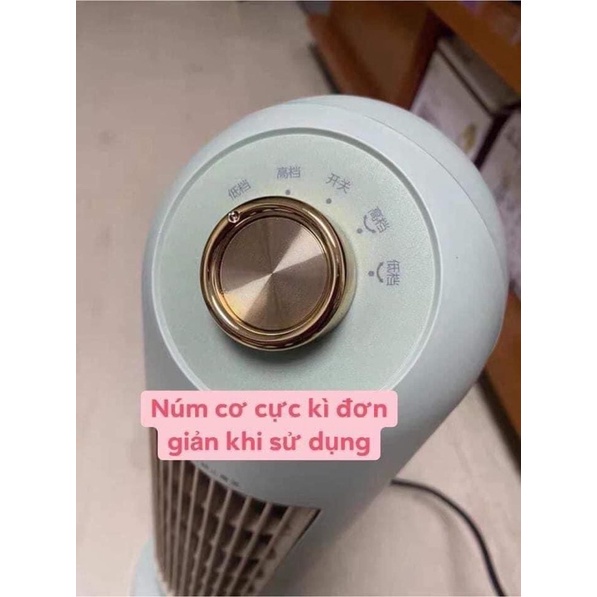 Máy sưởi-Quạt sưởi đứng Bear có thể xoay 90 độ,an toàn cho gia đình mùa Đông lạnh giá-Bảo hành 12 tháng