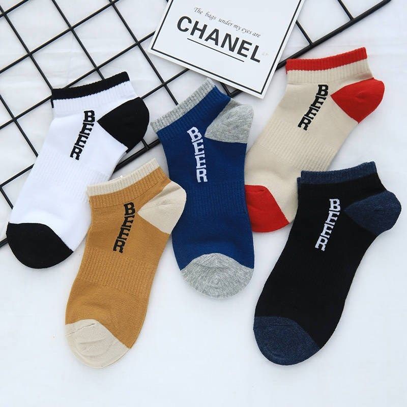 Đôi vớ thuyền vải cotton mềm trượt cho nam nữ