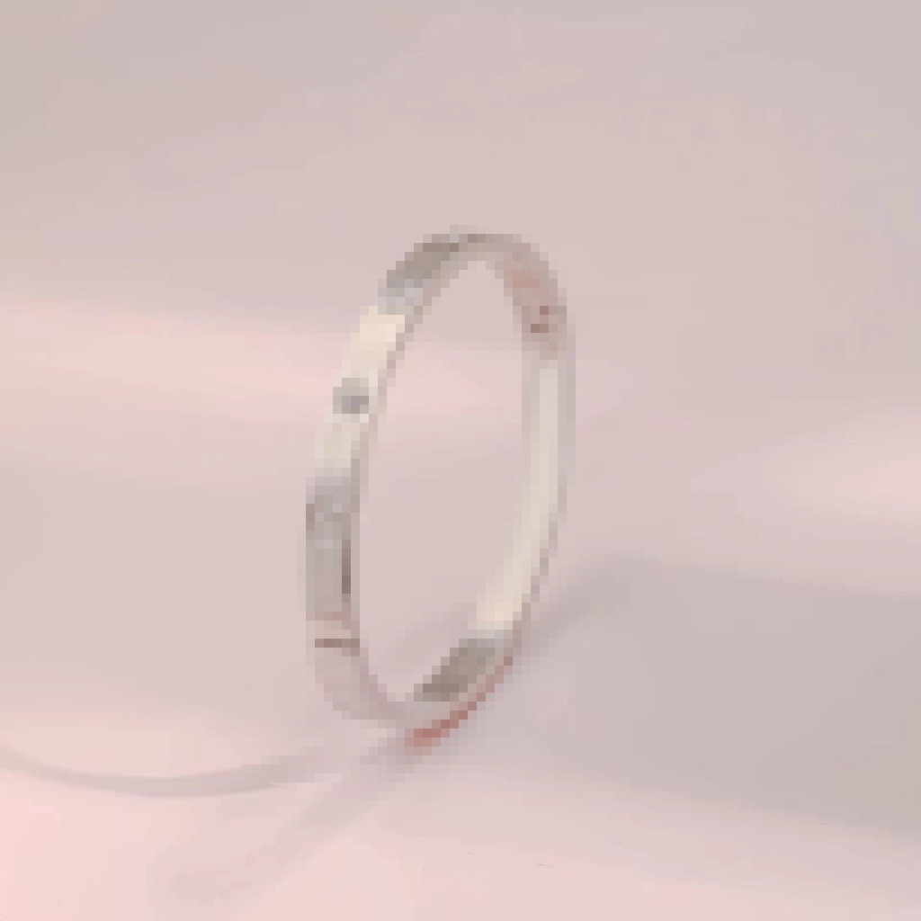 Vòng Tay Mạ Vàng Hồng Đính Đá Thời Trang Hàn Quốc Dành Cho Nam Và Nữ