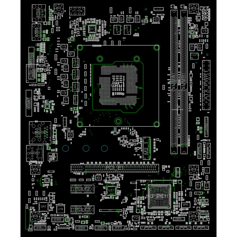 Sơ đồ mạch Boardview main MSI mã board MS-7A74 ver 1.0 MSI B250M-PRO VH