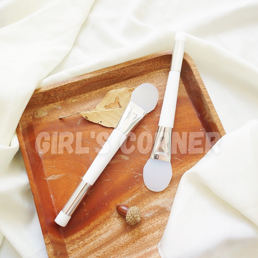 Cọ đắp mặt nạ silicon (2 đầu) - Màu ngẫu nhiên