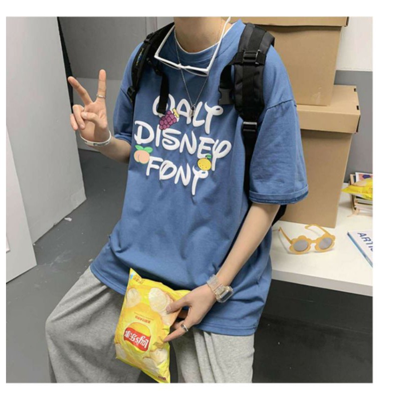 Áo thun tay lỡ Unisex WALT DISNEY FONT