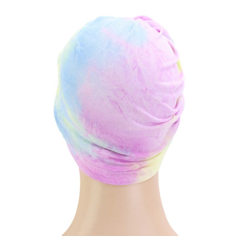 Mũ Turban Thắt Nút Xoắn Màu Neon Phong Cách Boho Cho Nữ