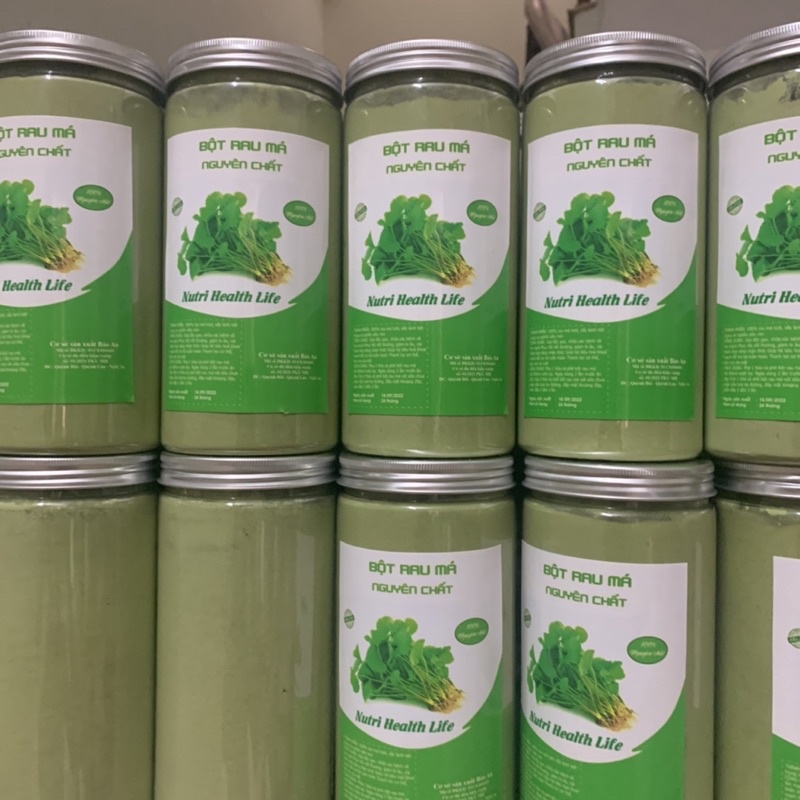 Bột rau má nguyên chất sấy lạnh hộp 500gr