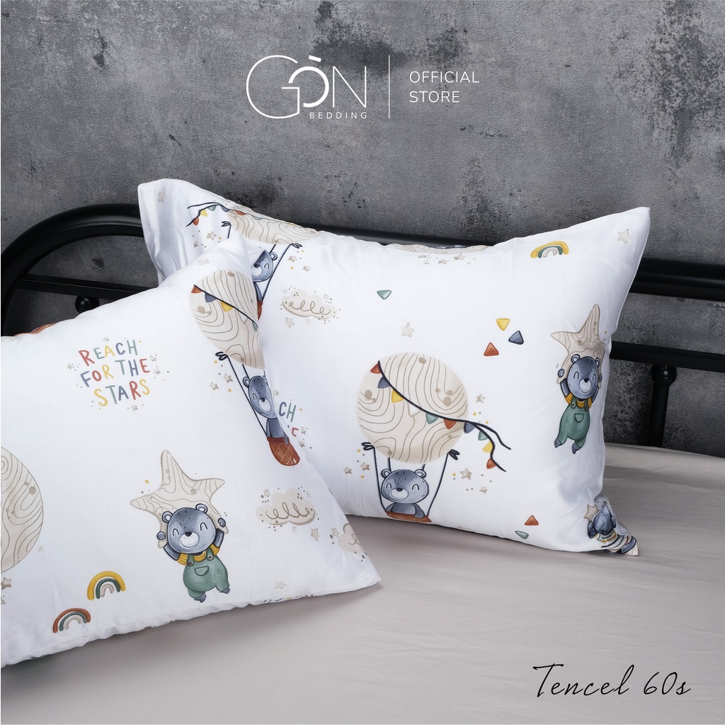 [Nhiều mẫu] 01 Vỏ Gối Nằm Gòn Bedding Lụa Tencel 60s 50x70 cm Họa Tiết | BigBuy360 - bigbuy360.vn