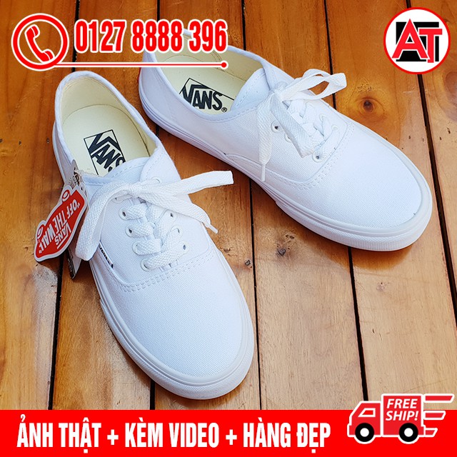 [FLASH SALE] Giày Thể Thao Vns Classic Trắng Nam Nữ