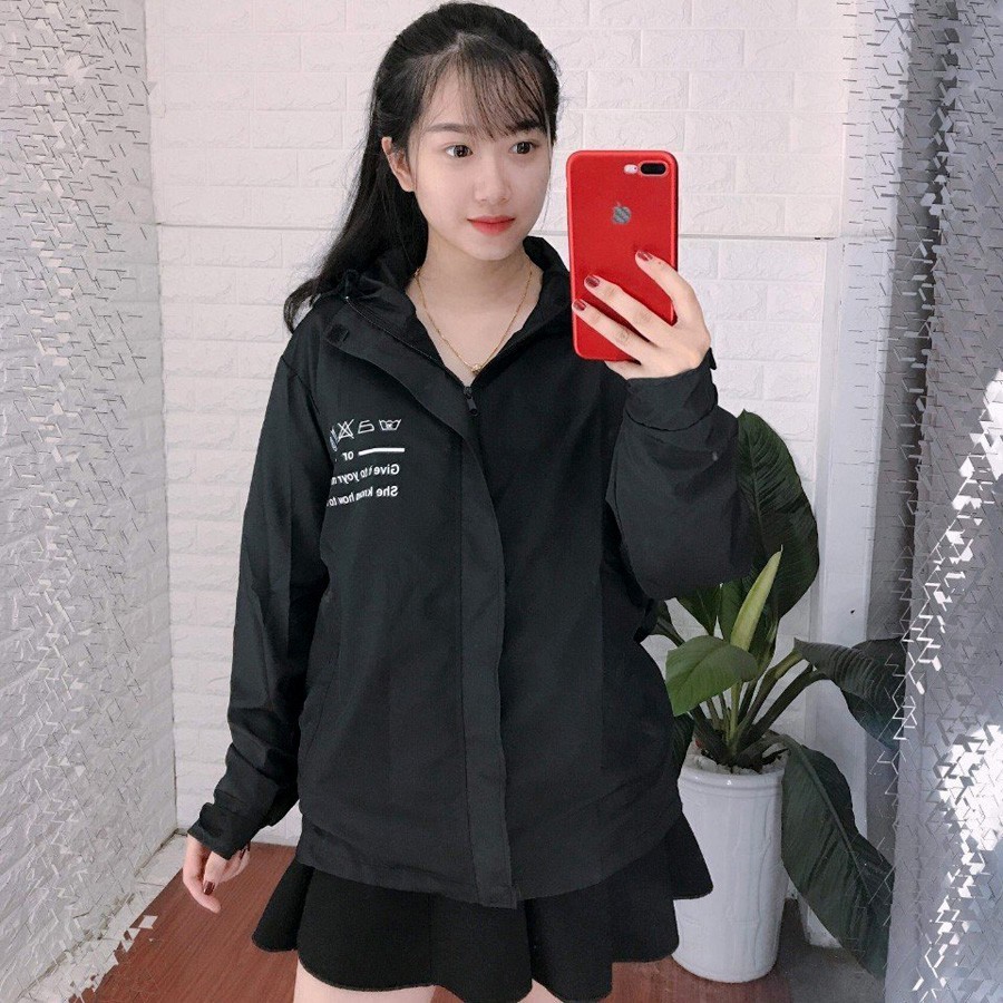 [R04] Áo khoác dù nữ 2 lớp KICKED hàng đẹp siêu cute-B002