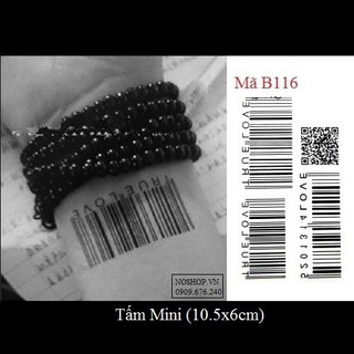 Hình xăm dán mã vạch B116