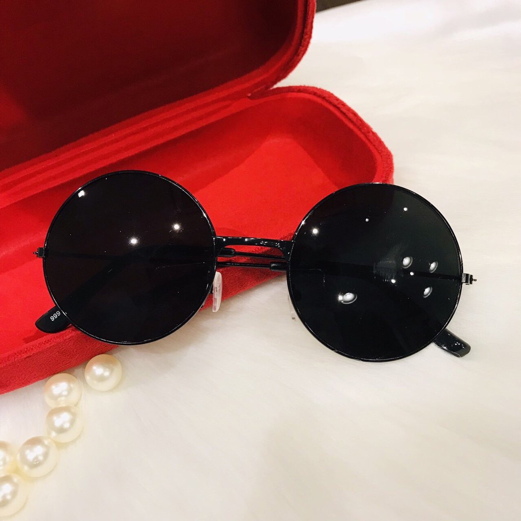 Mắt Kính Thời Trang Ngố Thầy Bói Màu Đen Cực Ngầu Quá Hot - Hazo