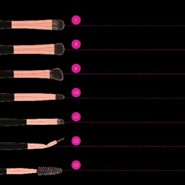 [Mã 44FMCGSALE1 giảm 10% đơn 250K] Bộ cọ BH Cosmetics Brush Set (Signature Rose Gold / Pink Studded / White Studded)