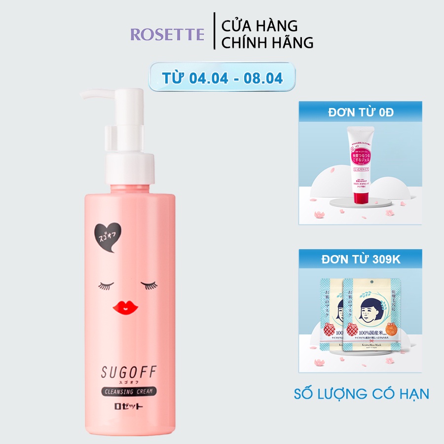 Kem Tẩy Trang Dưỡng Ẩm Và Săn Chắc Da Rosette Sugoff Cleansing Cream 200ml