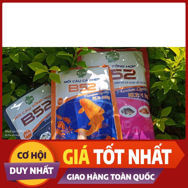 Mồi câu cá CHÉP B52 VÀ MỒI CÂU TỔNG HỢP chuyên cá Rô phi , cá Chép / MỒI XẢ TỔNG HỢP B52