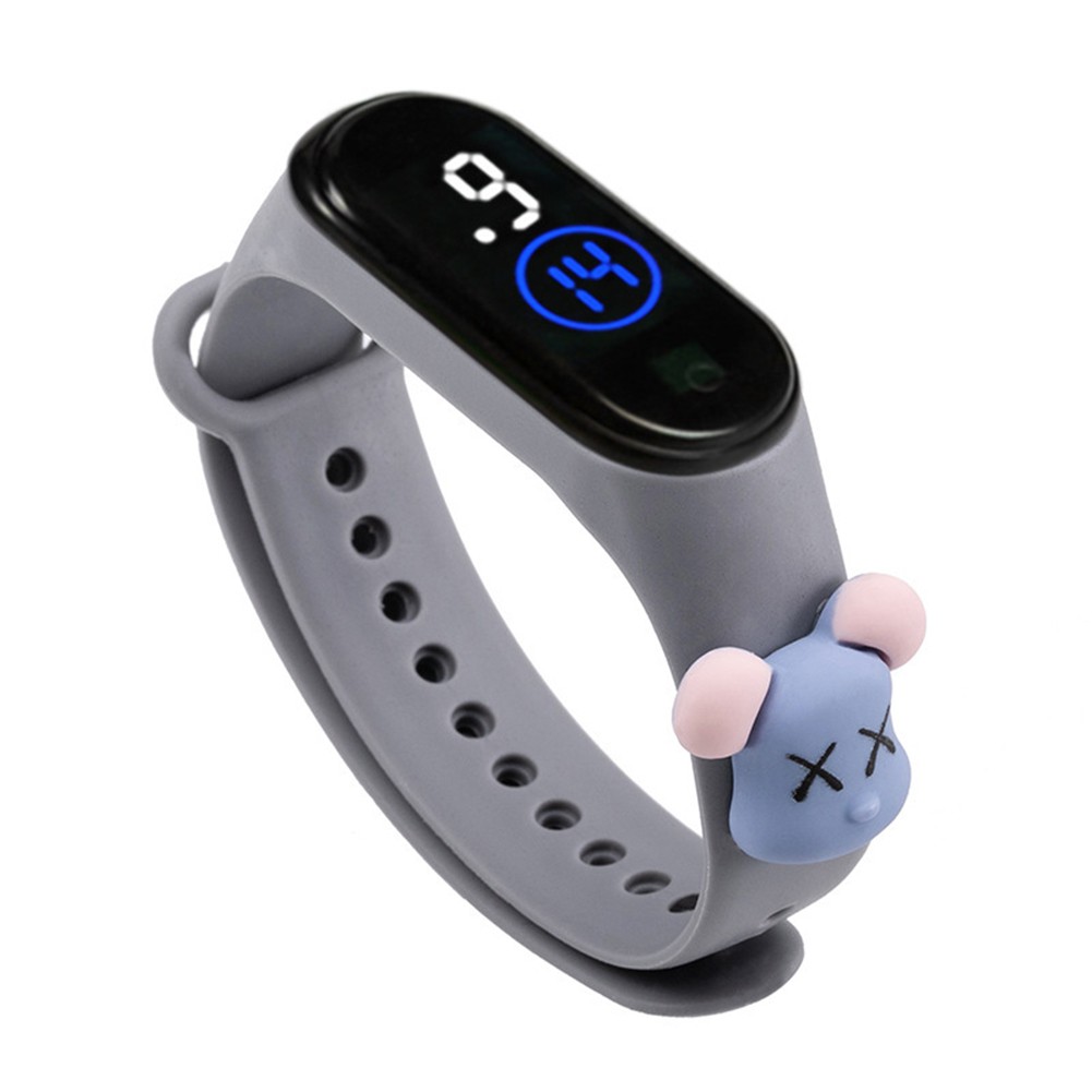 Vòng đeo tay đồng hồ chống thấm nước hình gấu bông Mi3 LED
