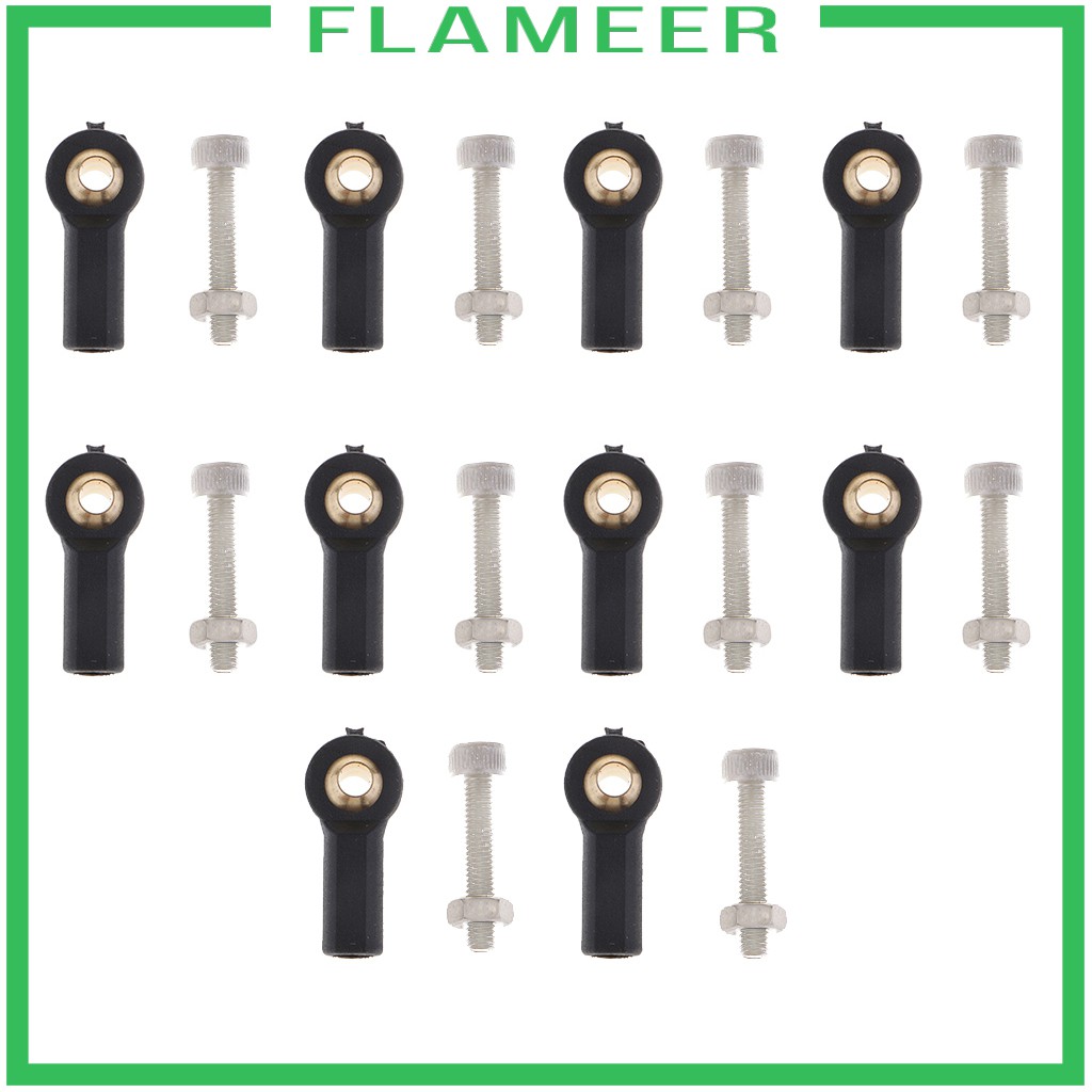 Set 10 Đầu Nối M3 Bằng Kim Loại Chuyên Dụng Cho Xe Điều Khiển Từ Xa Axial