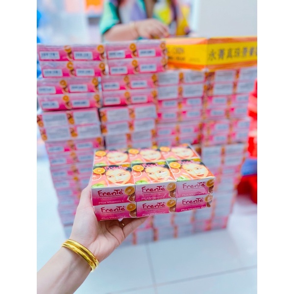 01 hộp kem trắng da Frente thái trái cây 5g