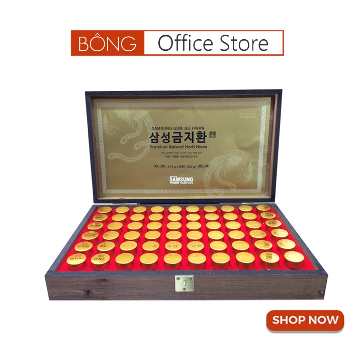 An Cung Ngưu Hoàng Hoàn Hàn Quốc Hộp Gỗ 60 Viên Bổ Não Giảm Đột Qụy BONGSHOPAUTHENTIC