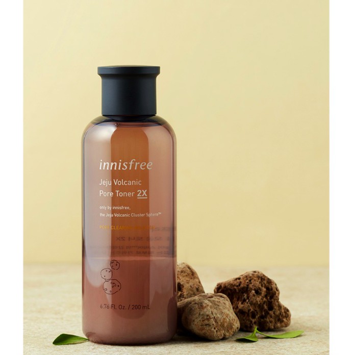 MBC- M77 Nước hoa hồng hỗ trợ giảm mụn đầu đen từ tro núi lửa INF Jeju volcanic Pore Toner 2X 200ml. A1