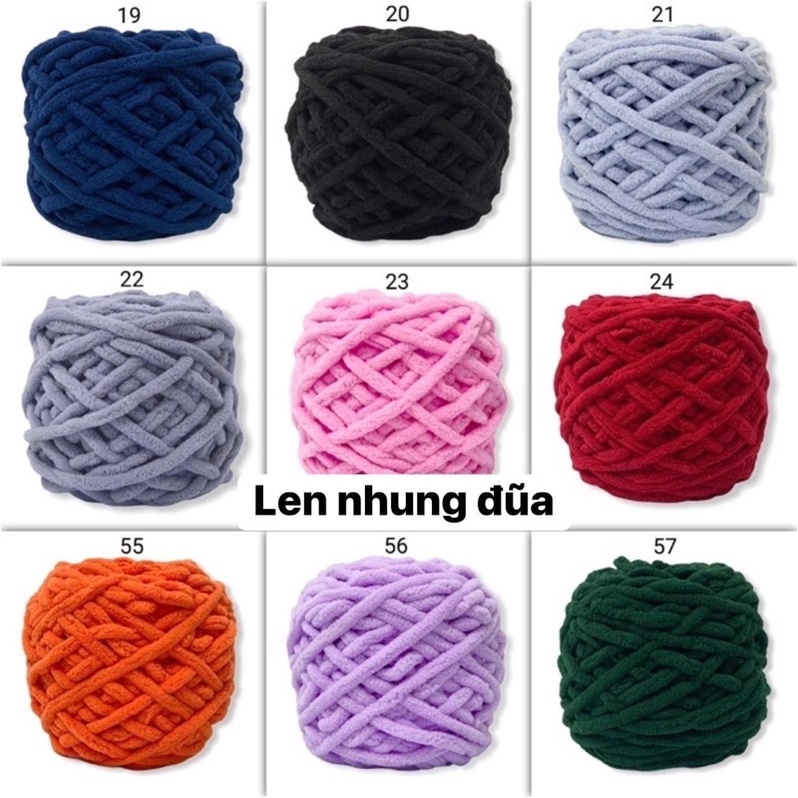 Len Nhung Đũa  - Len cuộn đan móc - phụ kiện thủ công handmade