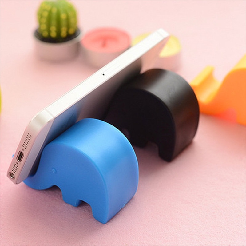 Giá Đỡ Điện Thoại/Máy Tính Bảng Mini Hình Chú Voi Hoạt Hình Đa Năng Thông Dụng Cho Samsung iPhone