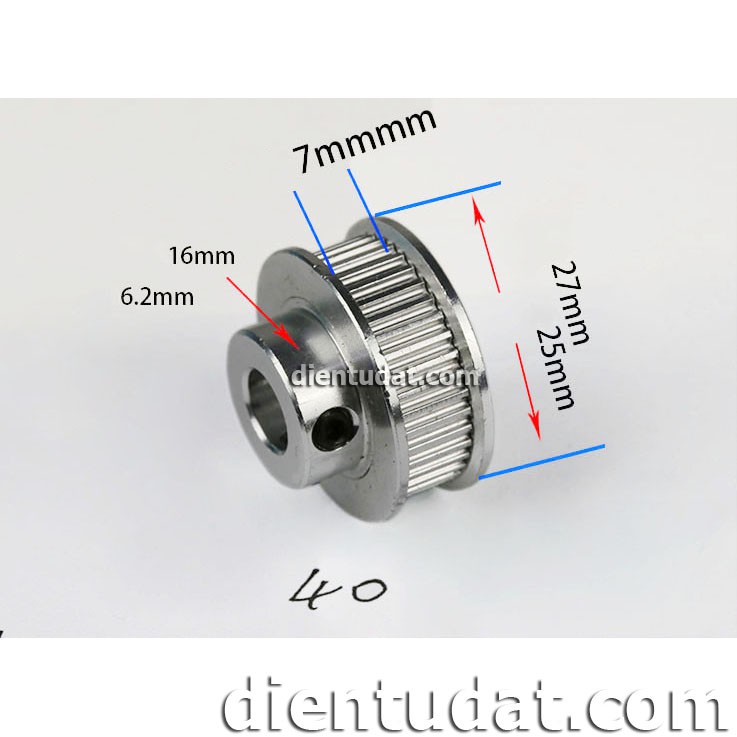 Bánh răng motor Pulley GT2 - 40 răng 5mm