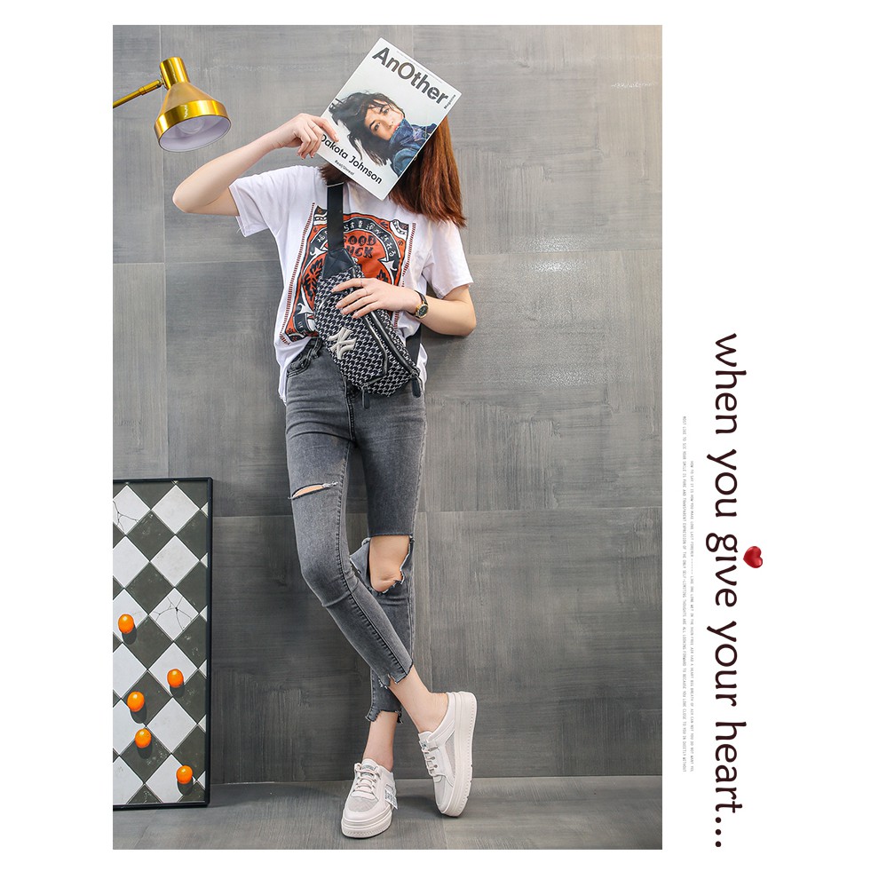 Giày Lưới Sục Nữ Giày Slip On Dế Bánh Mì 5 Phân