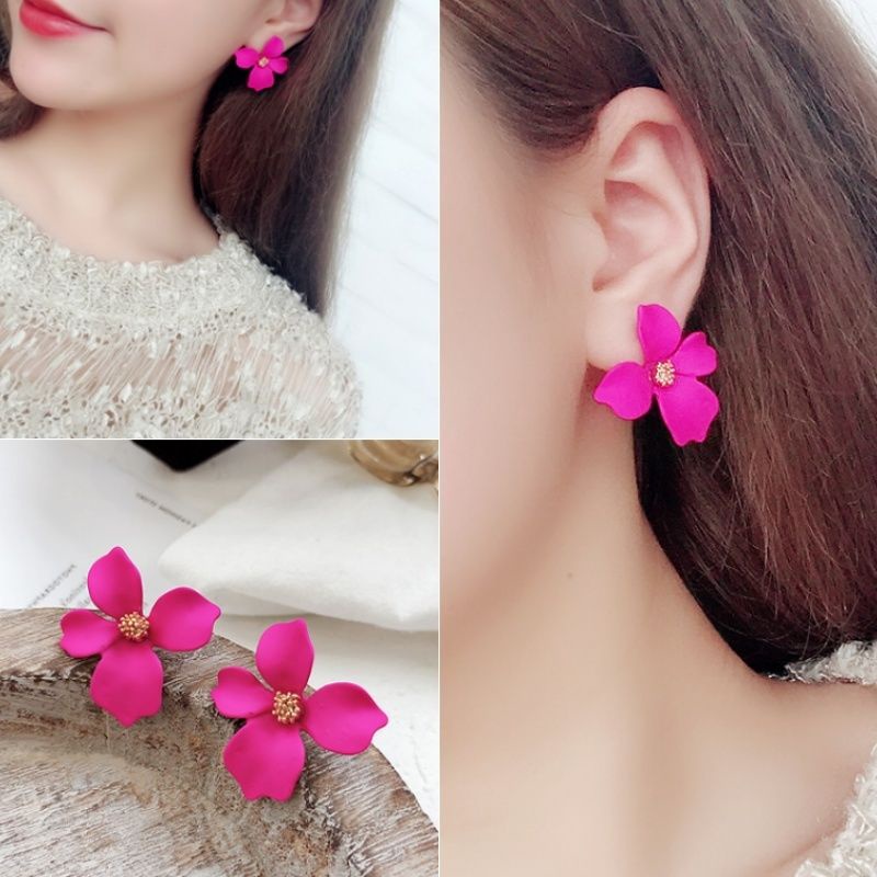 Đôi Khuyên Tai Dài Đính Đá Thời Trang Cho Nữ