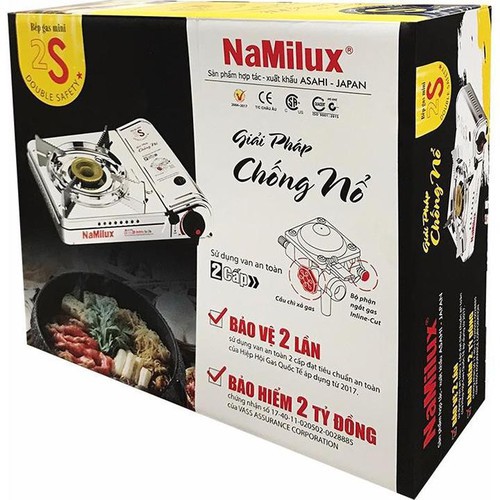 Bếp gas Namilux inox - giải pháp chống nổ hiệu quả