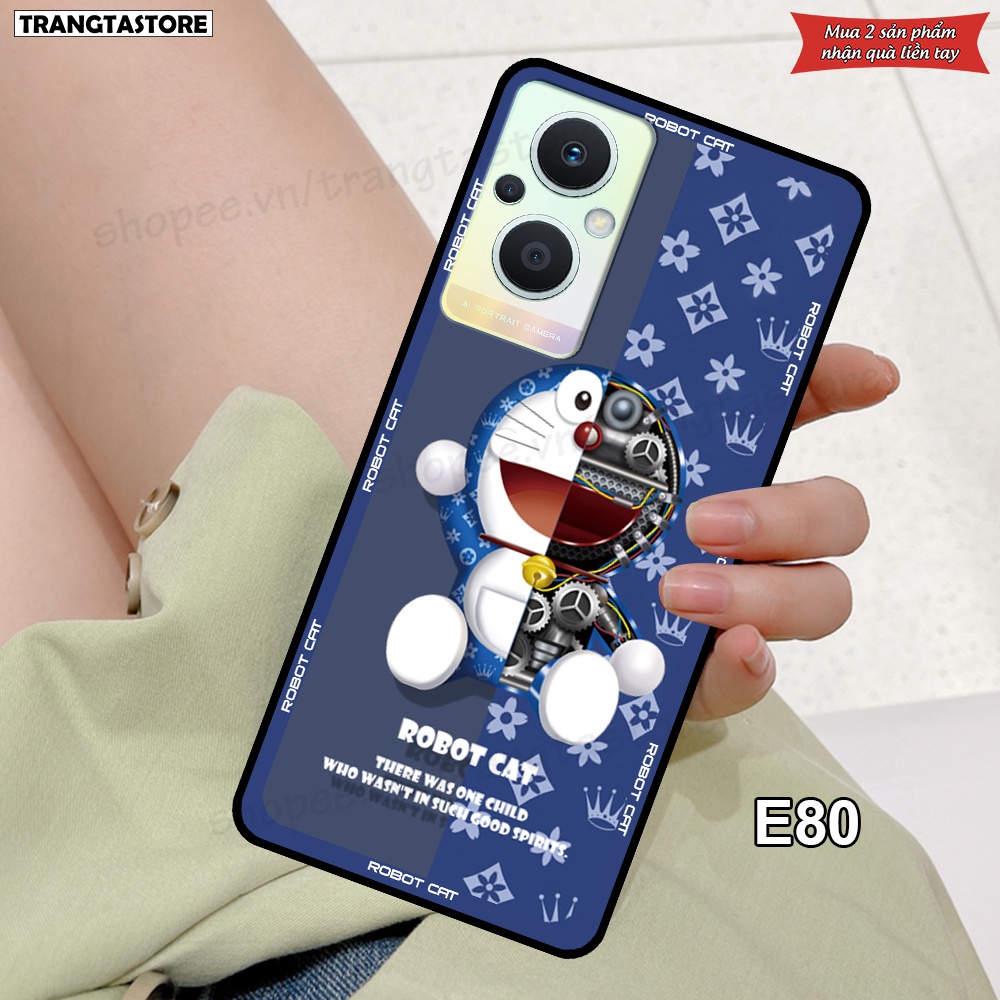 Ốp Oppo Reno 7 4G / Reno 7 5G (Reno7 5G) / Reno 7Z 5G (Reno7 Z 5G)  in hình gấu Bearbrick,Metal Style,Doremon siêu dễ th