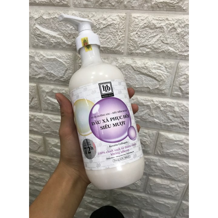 Dầu Gội Xả Siêu Mềm Mượt HD 2000ML/ chai, Mùi Hương Nhu Thơm Lâu