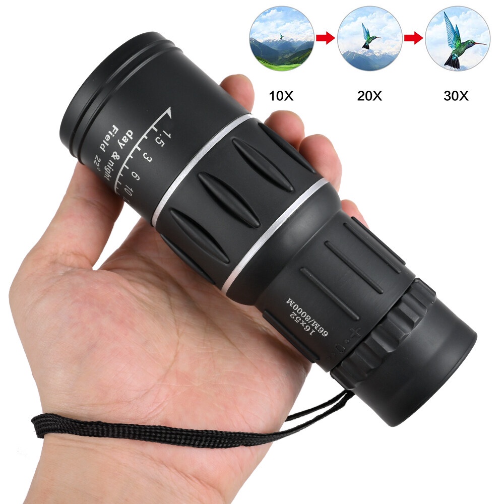 GiGiBomKính viễn vọng cao Vastar Ống nhòm bằng nhựa HD 16X52 Công suất cao 98 / 8000M Kính viễn vọng thể thao ngoài trời