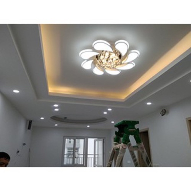 Đèn ốp trần, đèn trần phòng khách bằng pha lê HAPOVA GENER 0905