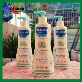 SỮA TẮM GỘI MUSTELA 500ml Pháp MẪU MỚI date t9.2023