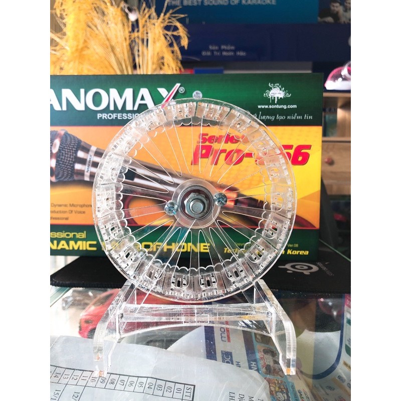 Vòng quay trong suốt, hamster Wheel, Size S D 12.5cm