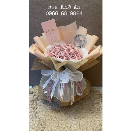 [Quà sinh nhật - Freeship] Bó hoa 30 bông hoa sáp vĩnh cửu. Nội thành HN đặt NowShip nhận hàng ngay sau 1-2h