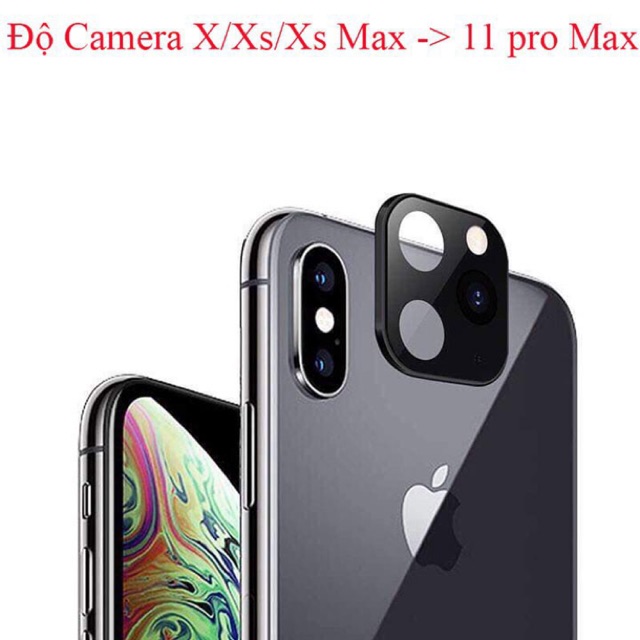 Xả Hàng Miếng Ốp Độ Camera Giả IP 11 Pro max dành cho iPhone X, XS, XS Max lên đời máy