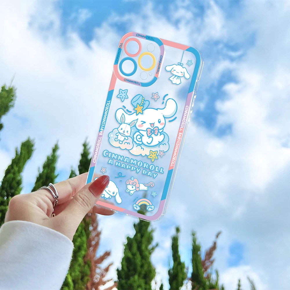Ốp Điện Thoại Tpu Mềm Hình Cinnamoroll Với Tai To Cho iPhone 11 12 13 pro max XS X XR XSMax 7 8 6 6s plus SE 2020