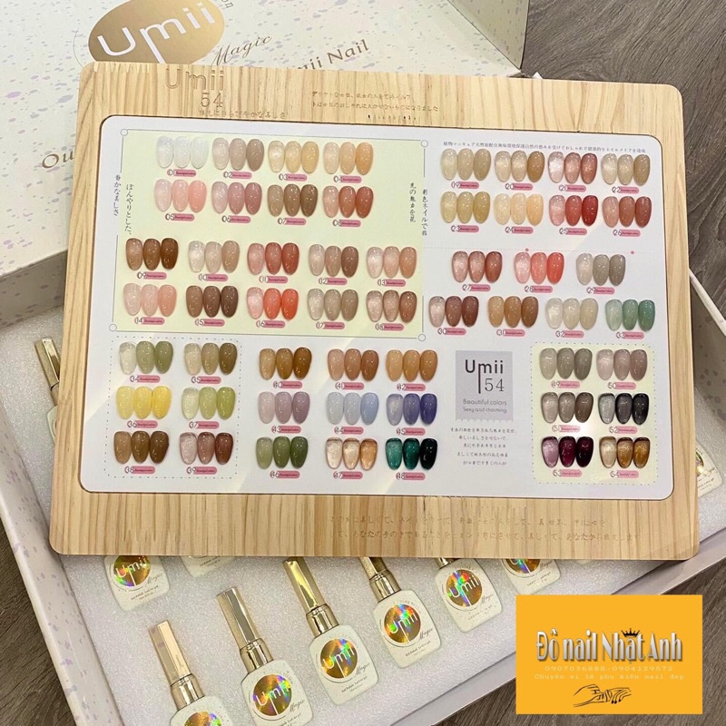 Set sơn thạch umi 54 màu