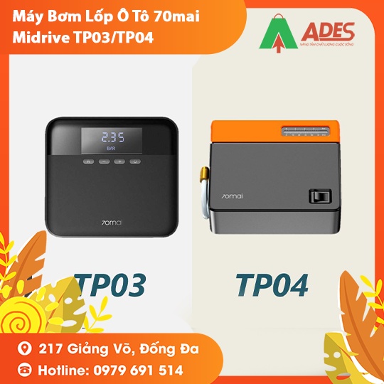 Máy bơm lốp xe ô tô Xiaomi 70MAI Midrive TP03/TP04 - Máy bơm lốp xe hơi 70mai