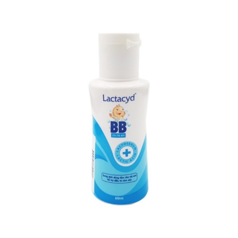 Sữa tắm gội Lactacy BB 60ml - trị rôm sảy cho bé