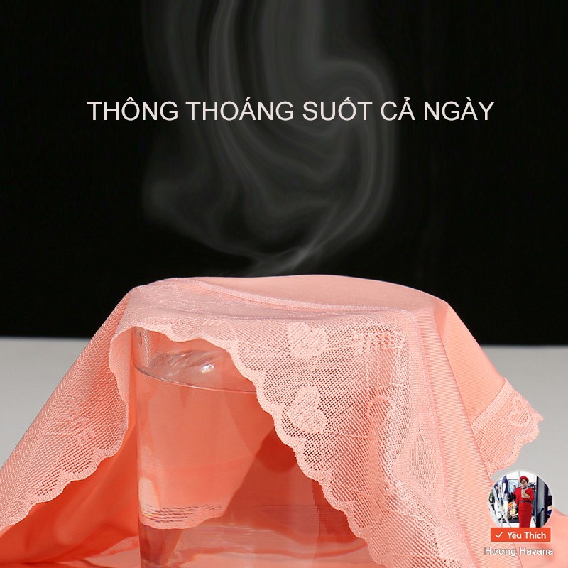 Quần Lót Nữ lụa cạp ren họa tiết hình trái tim thoáng mát siêu đẹp