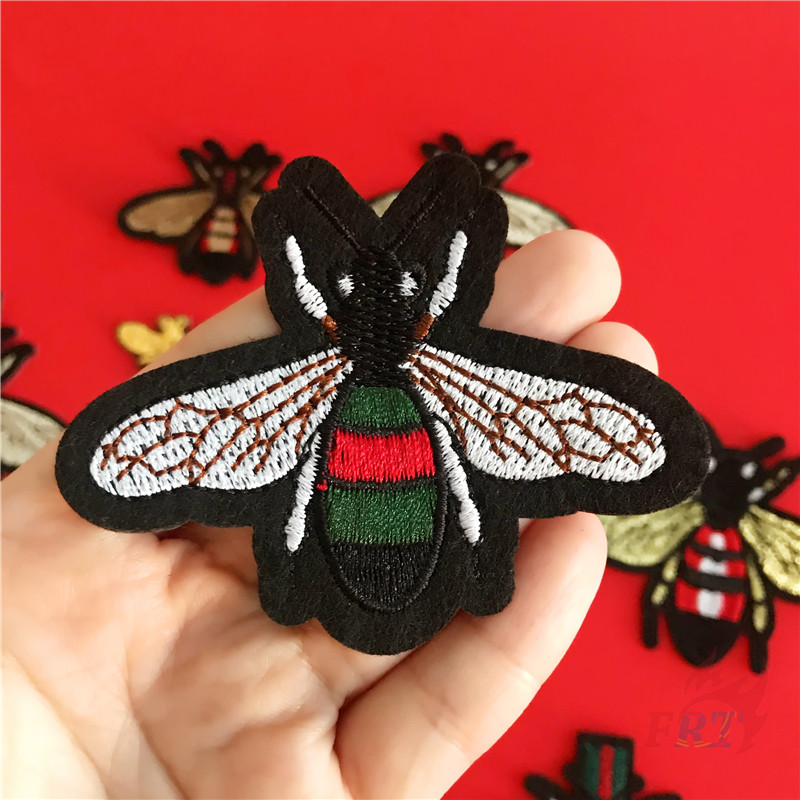 ♚ Thương Hiệu Thời Trang - Sticker Ủi Thêu Hình Con Ong ♚ 1 Sticker Ủi Thêu Hình Huy Hiệu