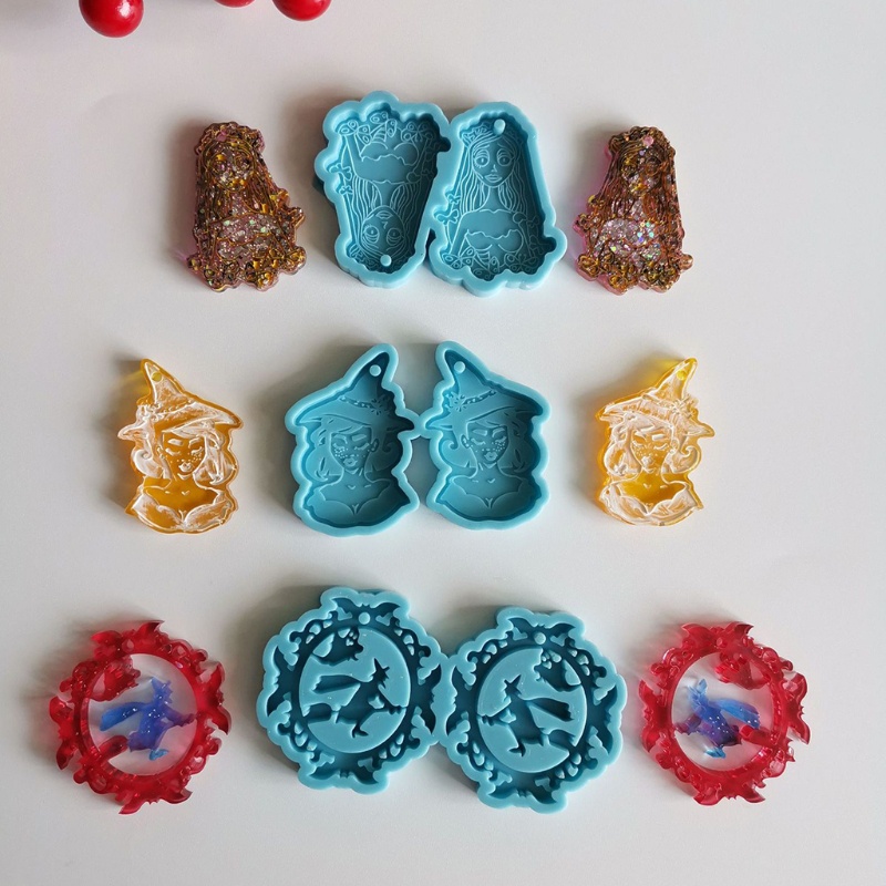 Khuôn Làm Mặt Vòng cổ Trang Sức Bằng Nhựa Resin DIY