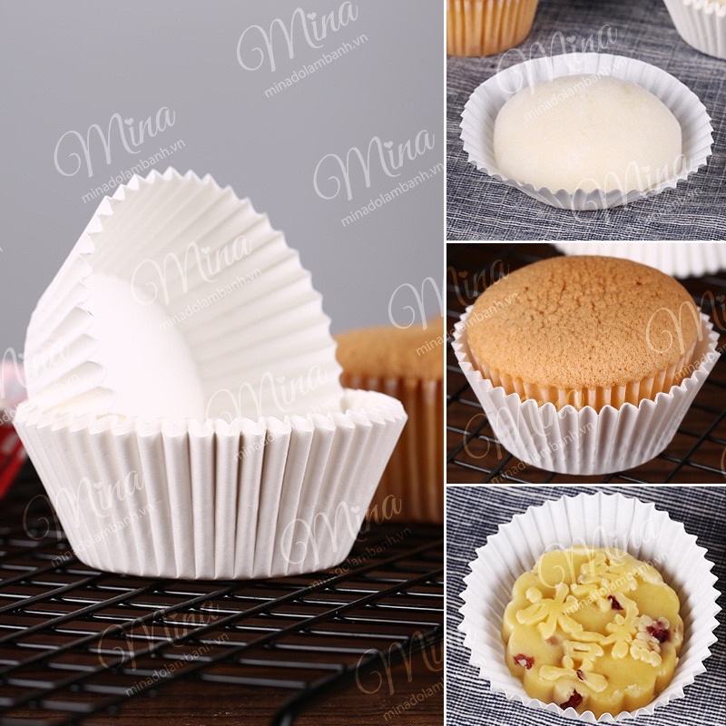 Cup giấy mềm lót bánh bao, cupcake,…~ 350 chiếc